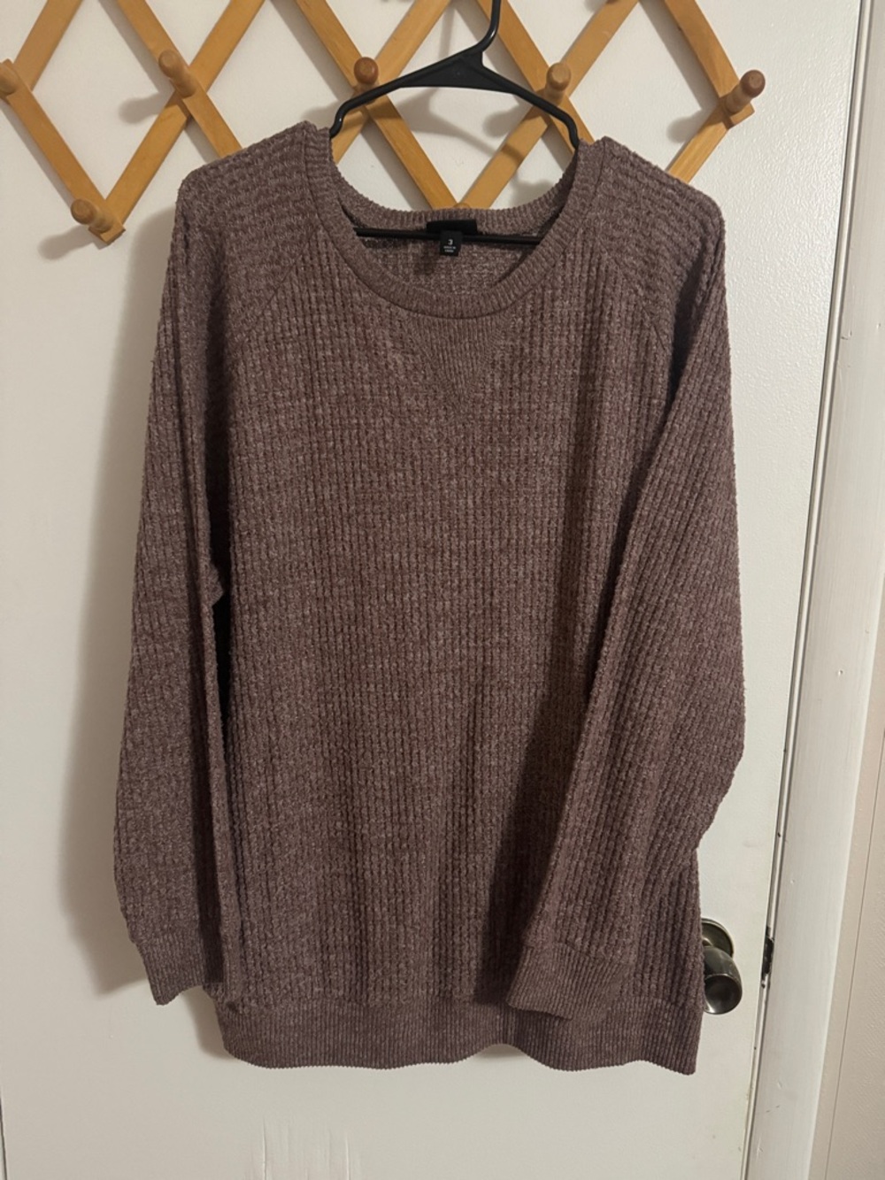 torrid Ribbed Knit Sweater in Taupe